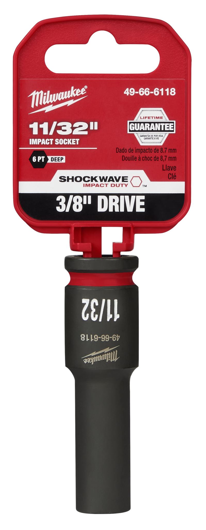 Milwaukee Shockwave Deep Impact Duty Socket 3/8"Dr 11/32"