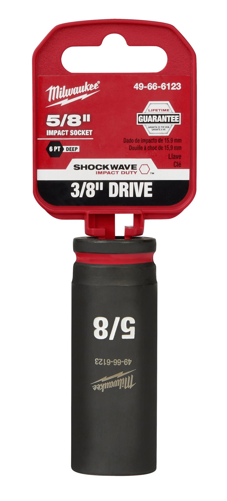 Milwaukee Shockwave Deep Impact Duty Socket 3/8"Dr 5/8"
