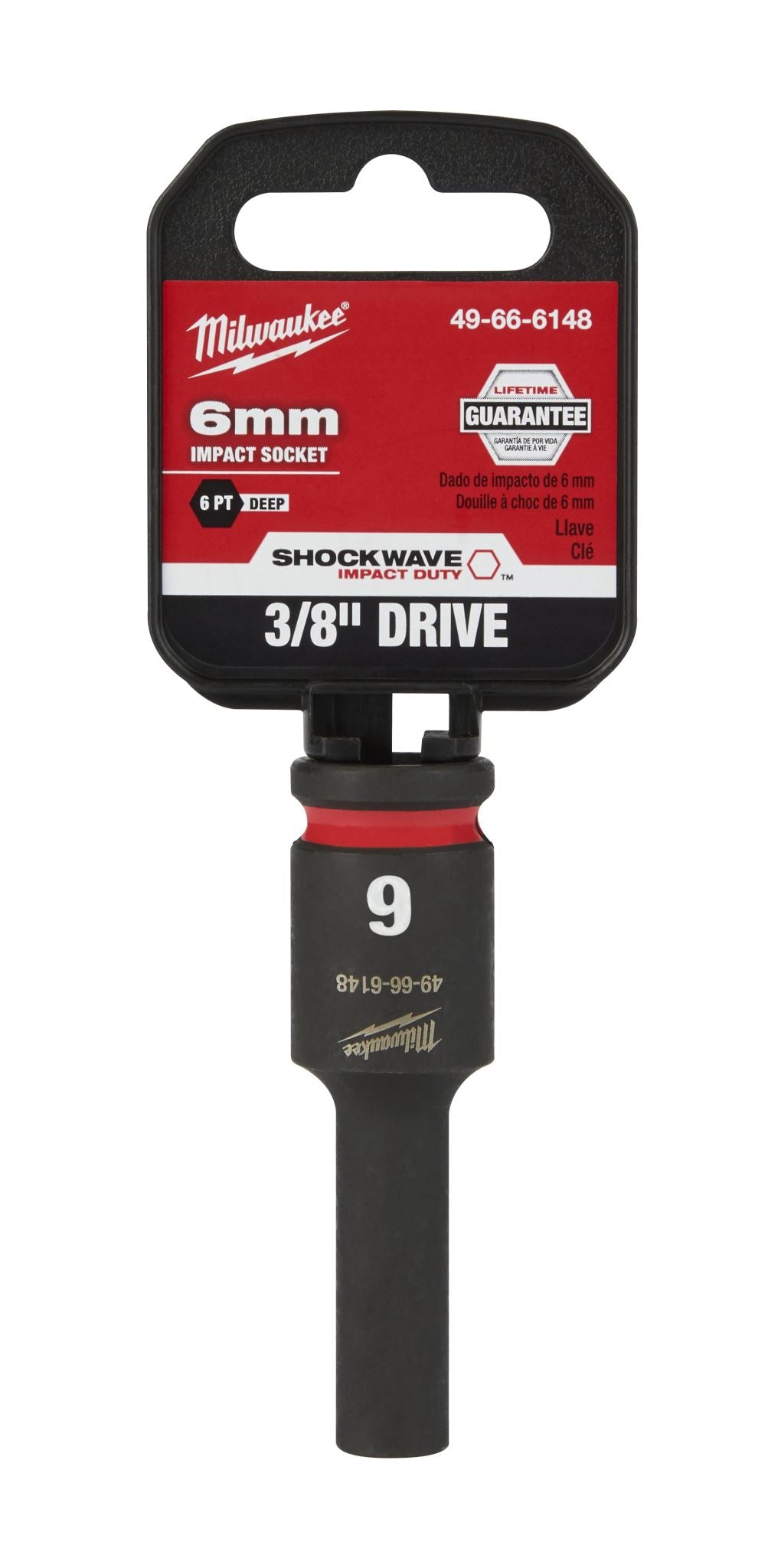 Milwaukee Shockwave Deep Impact Duty Socket 3/8"Dr 6mm