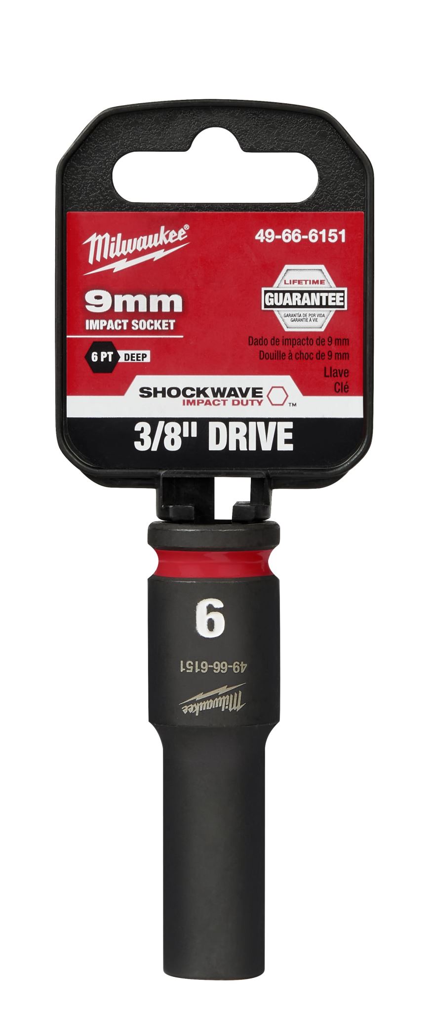 Milwaukee Shockwave Deep Impact Duty Socket 3/8"Dr 9mm