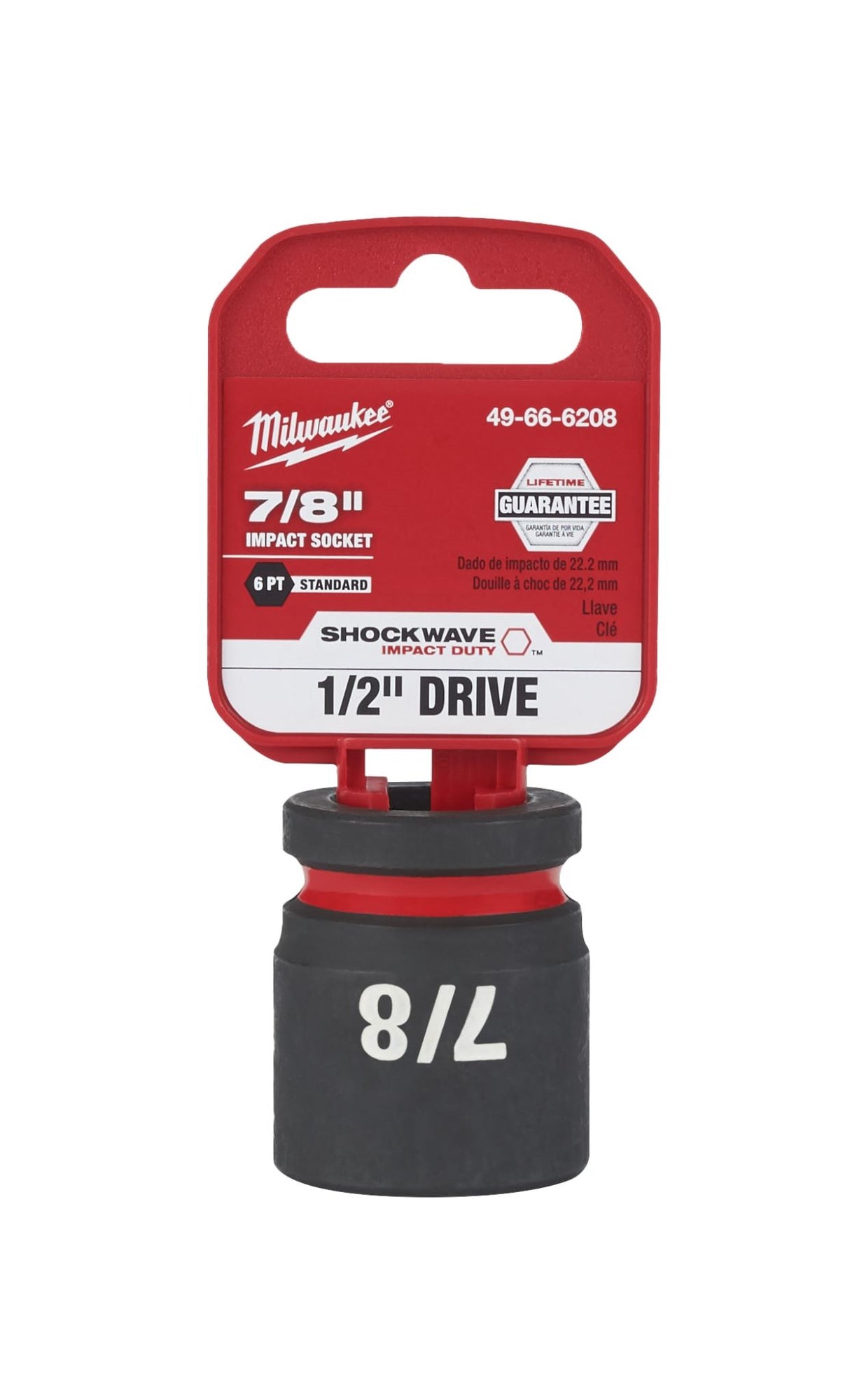 Milwaukee Shockwave Impact Duty Socket 1/2" Drive 7/8"