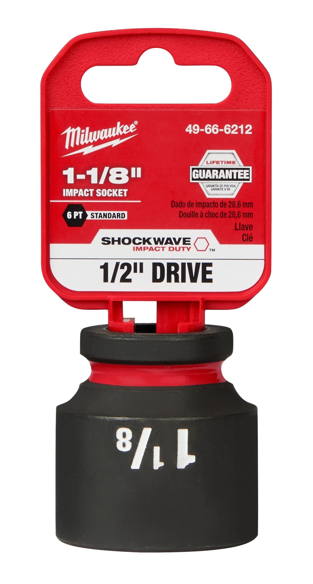 Milwaukee Shockwave Impact Duty Socket 1/2" Drive 1-1/8"