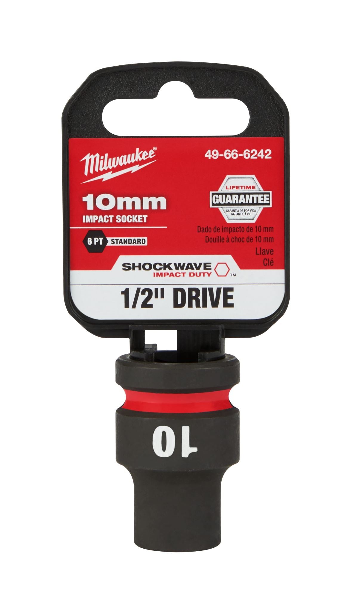 Milwaukee Shockwave Impact Duty Socket 1/2" Drive 10mm