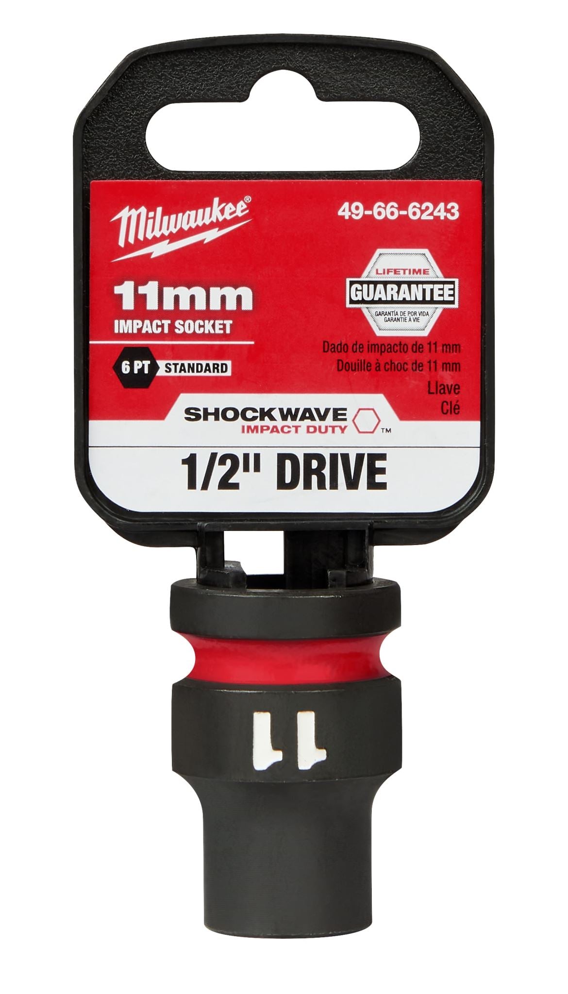 Milwaukee Shockwave Impact Duty Socket 1/2" Drive 11mm