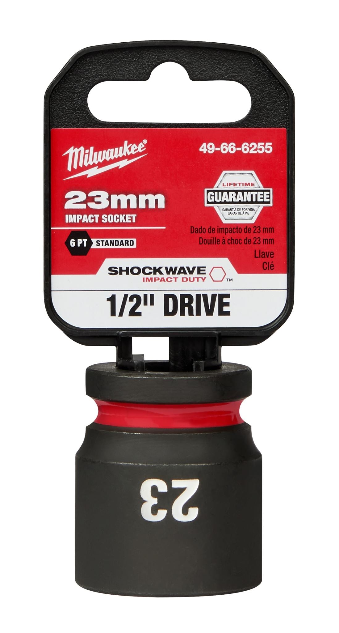 Milwaukee Shockwave Impact Duty Socket 1/2" Drive 23mm