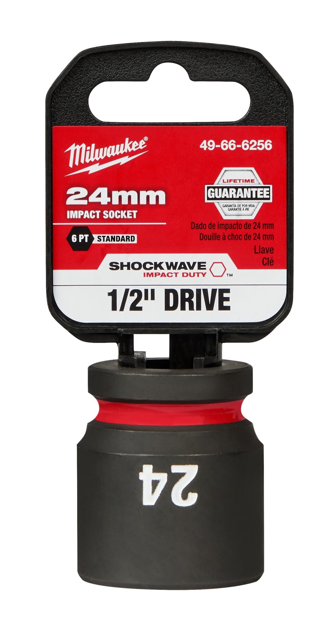 Milwaukee Shockwave Impact Duty Socket 1/2" Drive 24mm