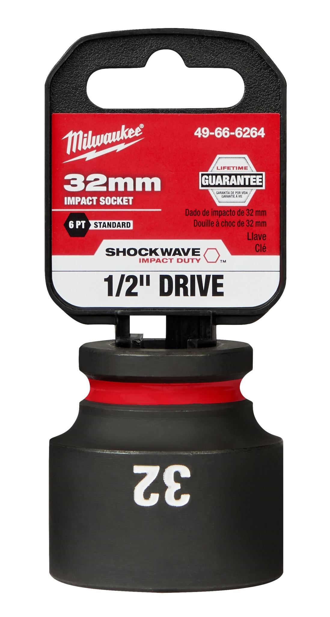 Milwaukee Shockwave Impact Duty Socket 1/2" Drive 32mm