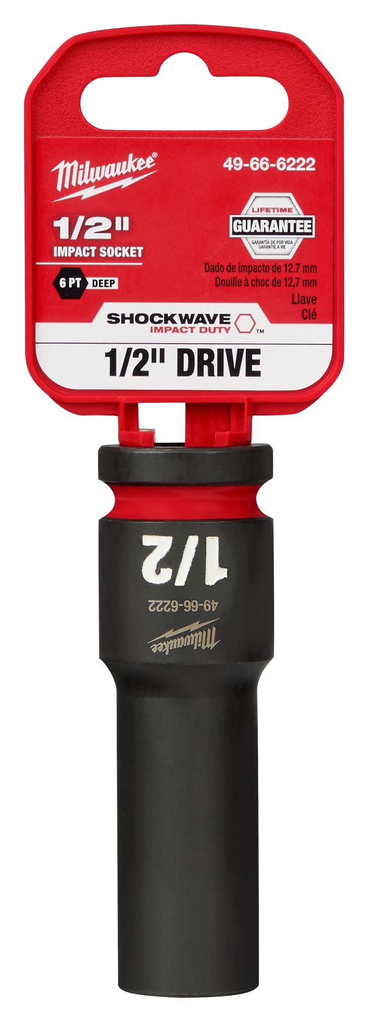 Milwaukee Shockwave Deep Impact Duty Socket 1/2"Dr 1/2"