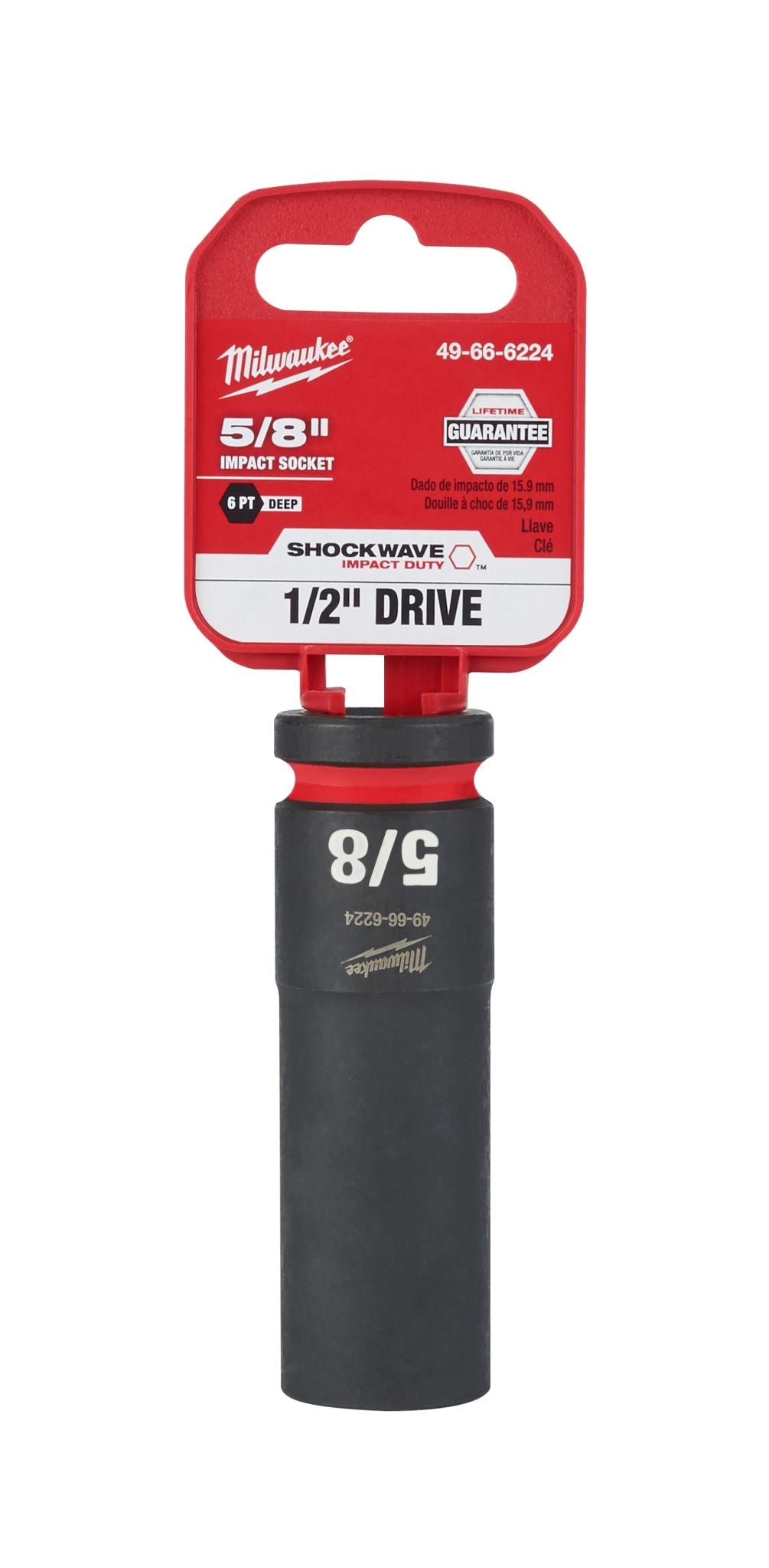 Milwaukee Shockwave Deep Impact Duty Socket 1/2"Dr 5/8"