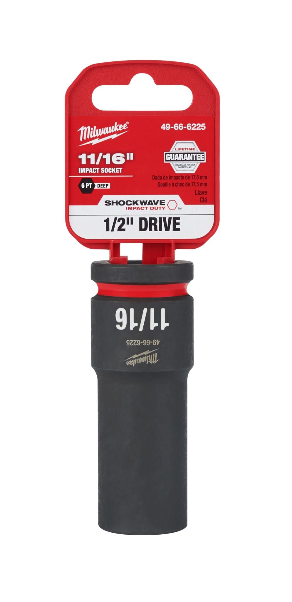 Milwaukee Shockwave Deep Impact Duty Socket 1/2"Dr 11/16"