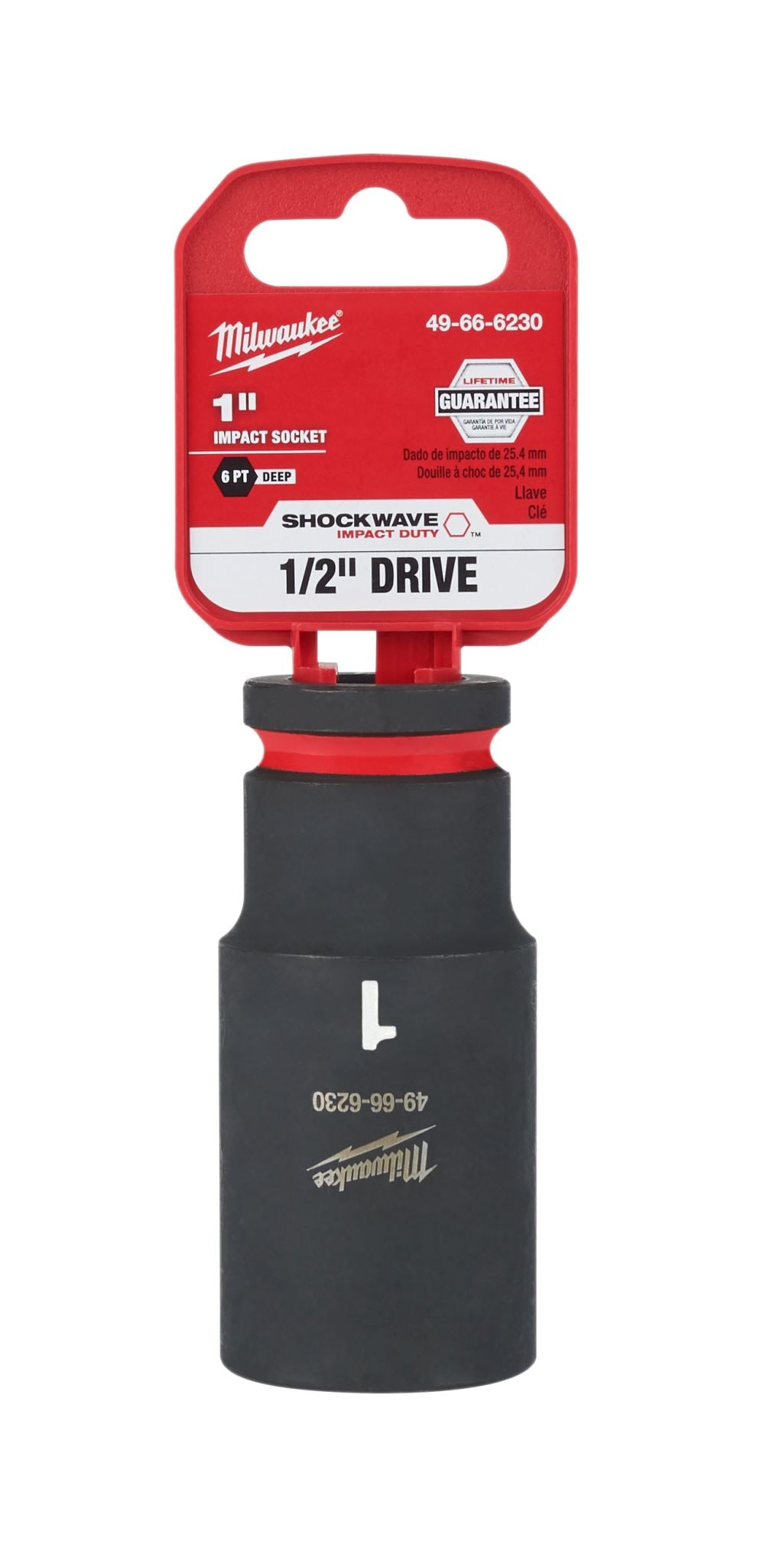 Milwaukee Shockwave Deep Impact Duty Socket 1/2"Dr 1"