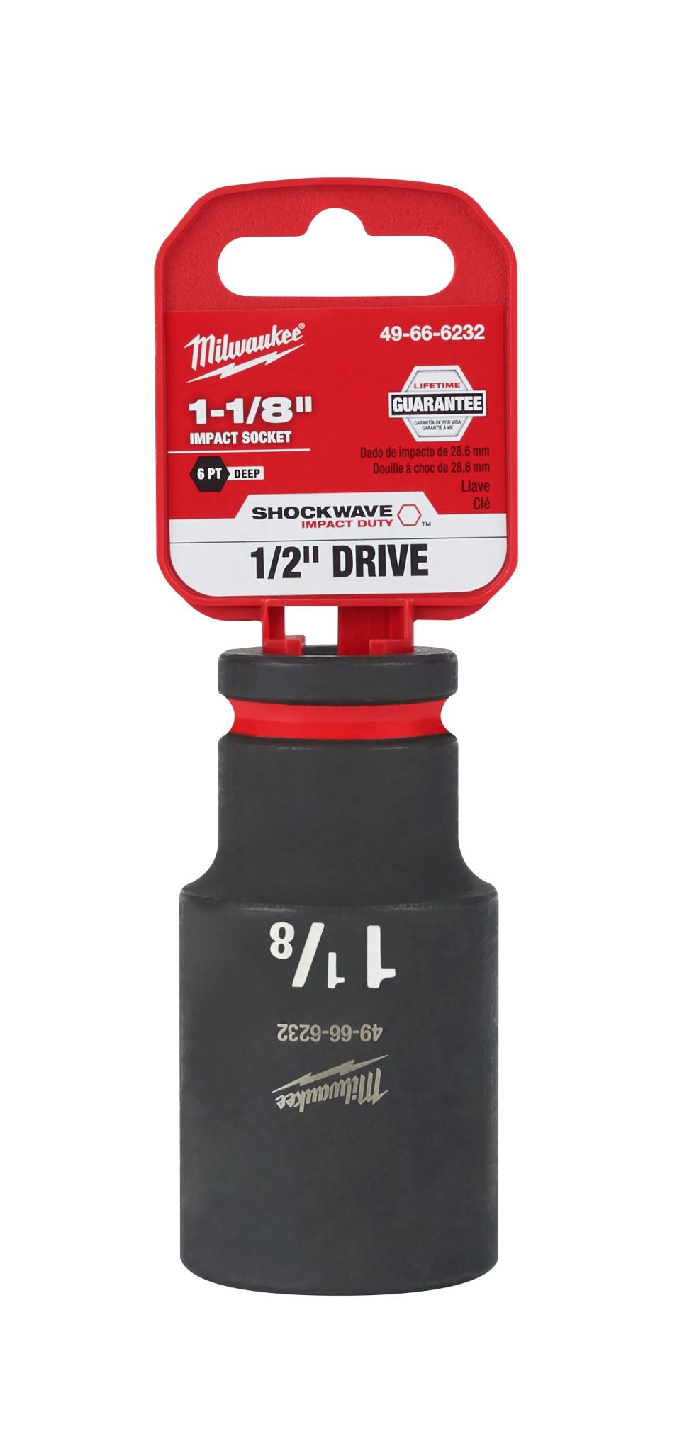 Milwaukee Shockwave Deep Impact Duty Socket 1/2"Dr 1-1/8"