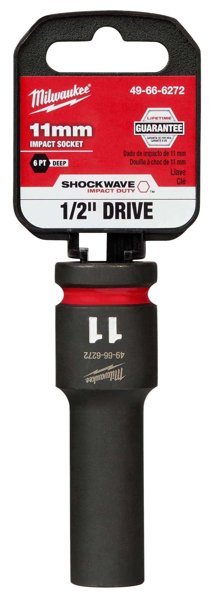 Milwaukee Shockwave Deep Impact Duty Socket 1/2"Dr 11mm