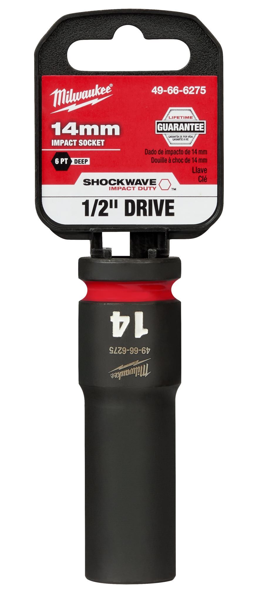 Milwaukee Shockwave Deep Impact Duty Socket 1/2"Dr 14mm