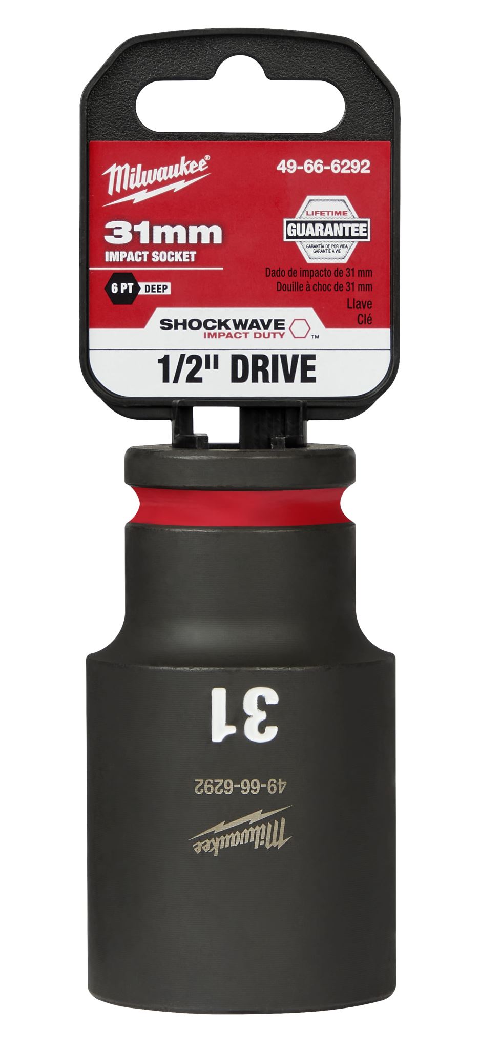 Milwaukee Shockwave Deep Impact Duty Socket 1/2"Dr 31mm