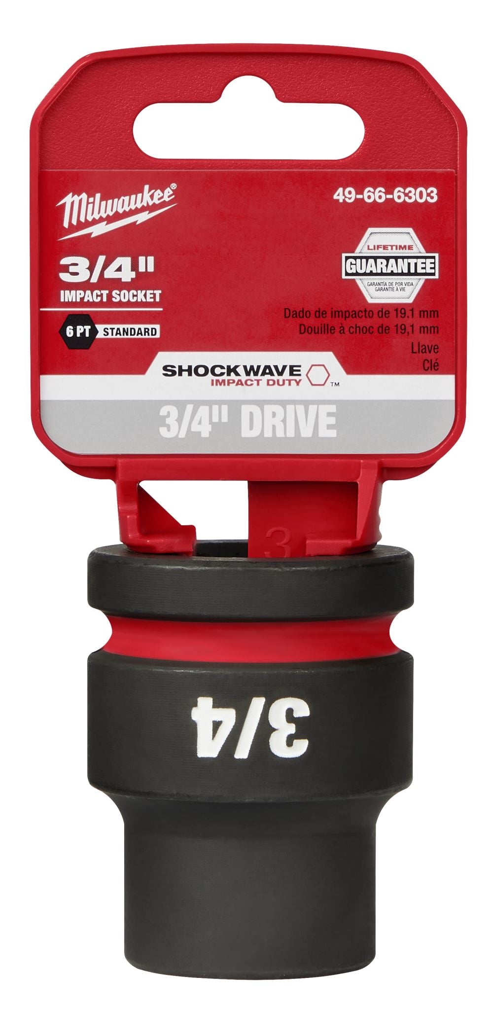 Milwaukee Shockwave Impact Duty Socket 3/4" Drive 3/4"