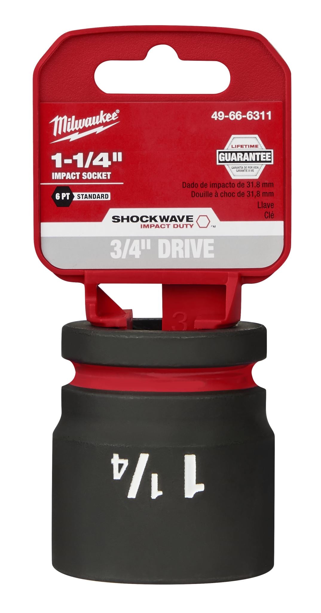 Milwaukee Shockwave Impact Duty Socket 3/4" Drive 1-1/4"