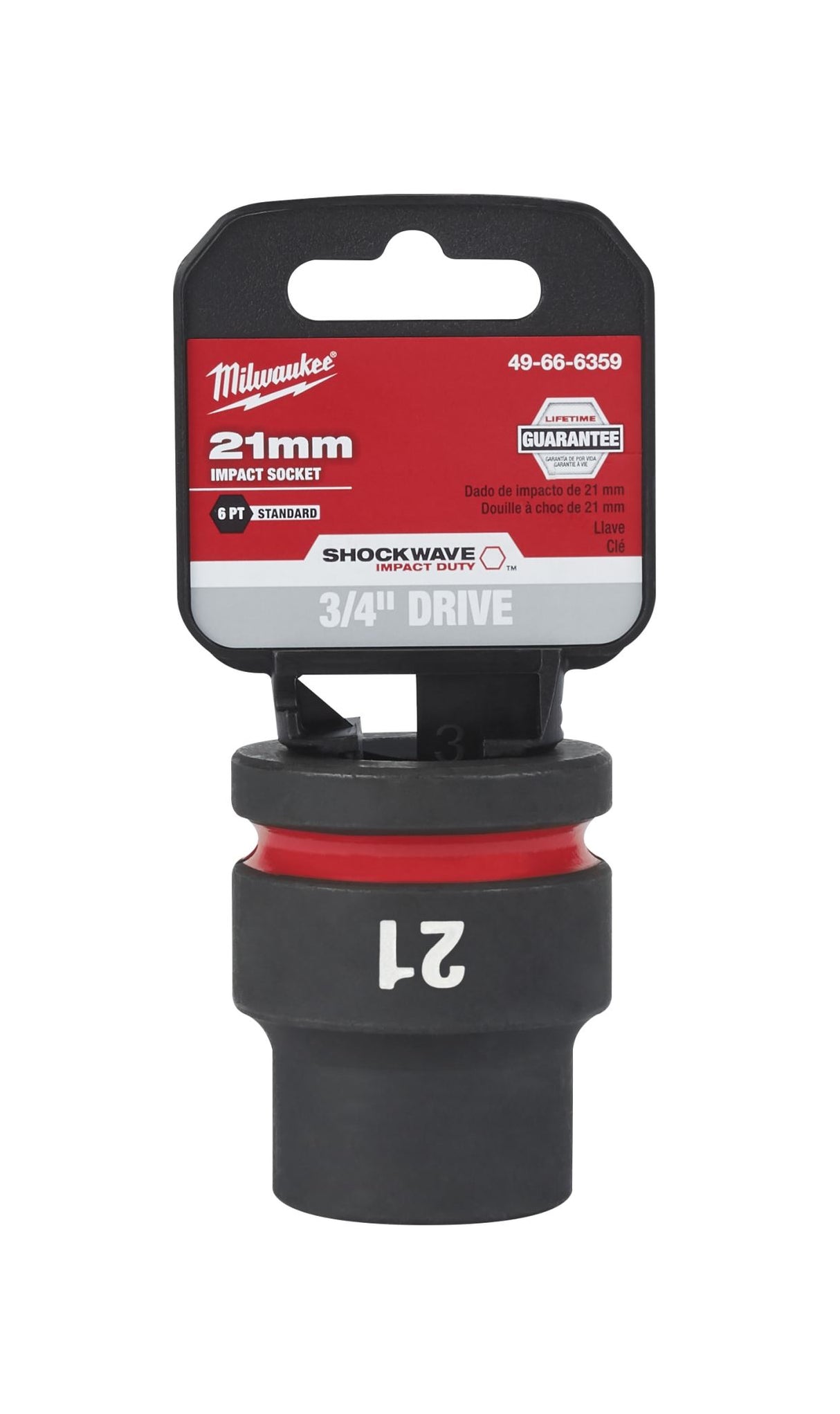 Milwaukee Shockwave Impact Duty Socket 3/4" Drive 21mm