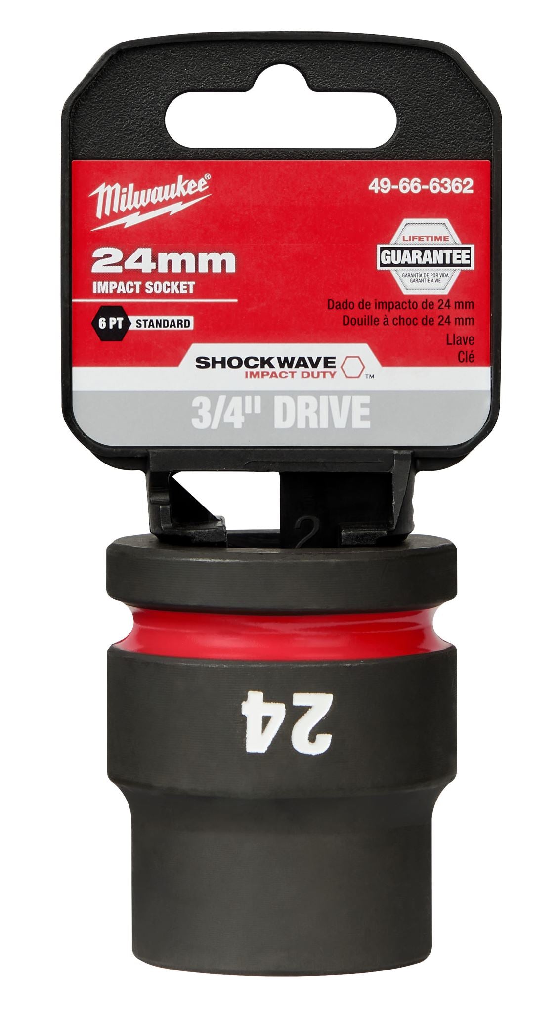 Milwaukee Shockwave Impact Duty Socket 3/4" Drive 24mm