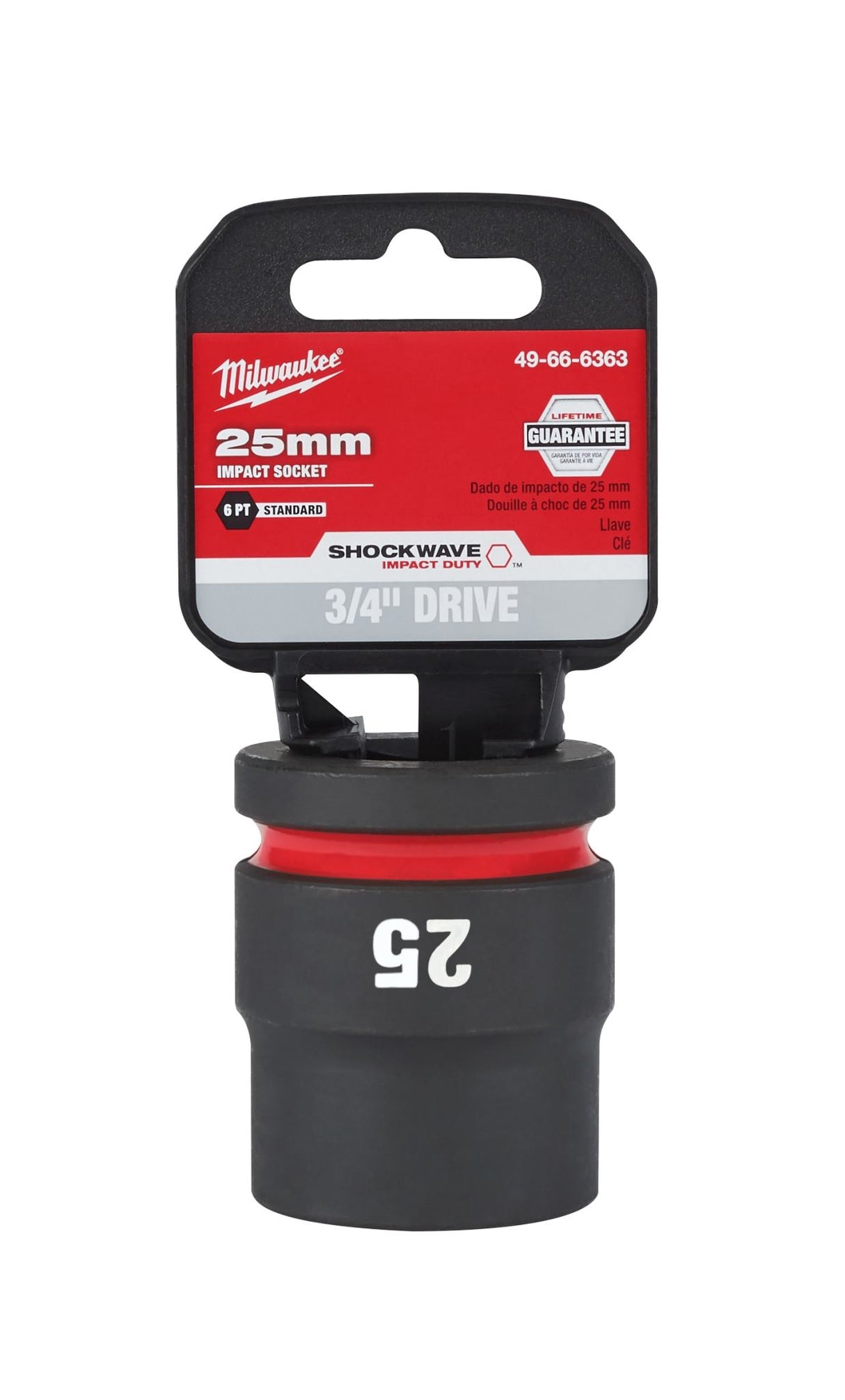 Milwaukee Shockwave Impact Duty Socket 3/4" Drive 25mm