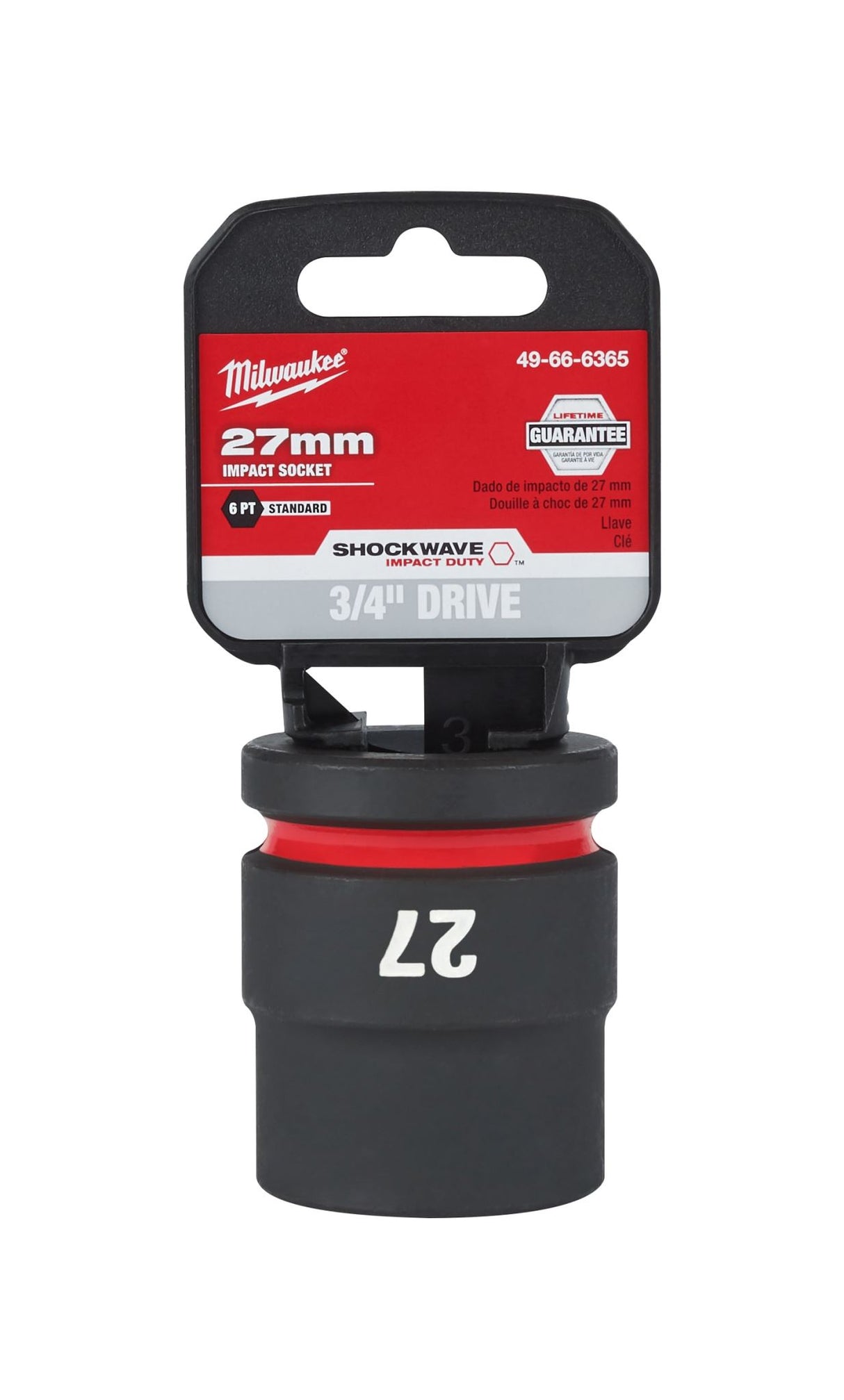 Milwaukee Shockwave Impact Duty Socket 3/4" Drive 27mm