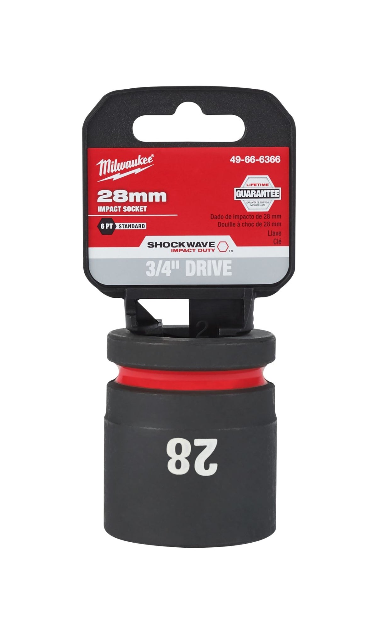 Milwaukee Shockwave Impact Duty Socket 3/4" Drive 28mm