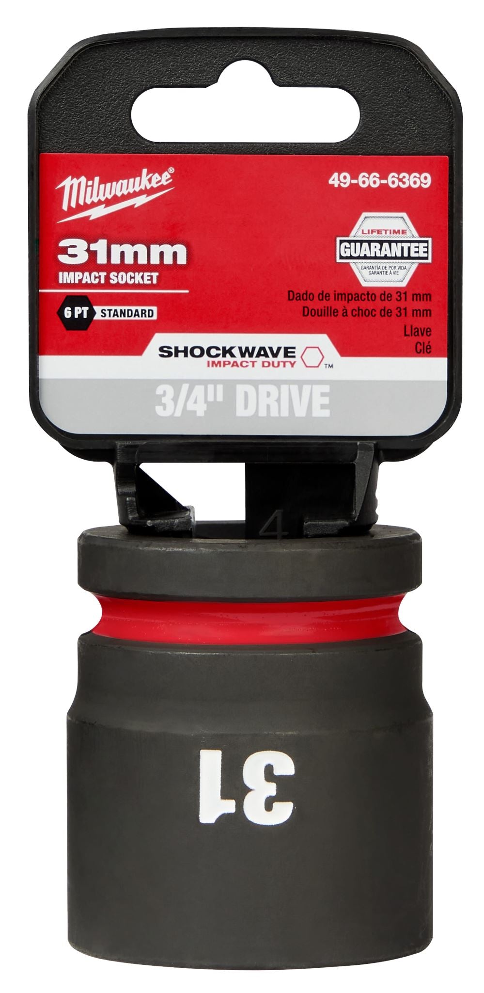 Milwaukee Shockwave Impact Duty Socket 3/4" Drive 31mm