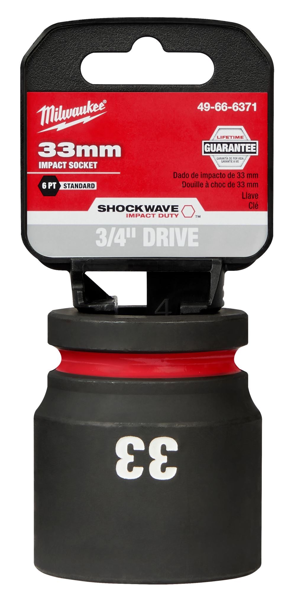 Milwaukee Shockwave Impact Duty Socket 3/4" Drive 33mm