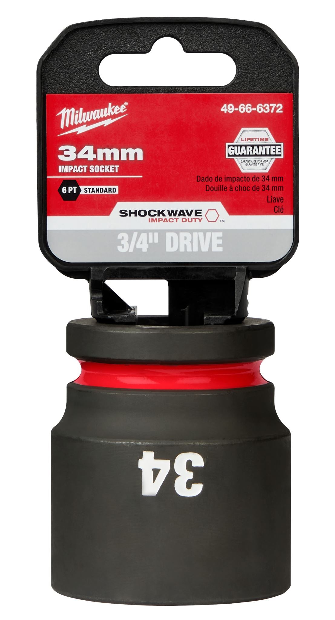 Milwaukee Shockwave Impact Duty Socket 3/4" Drive 34mm