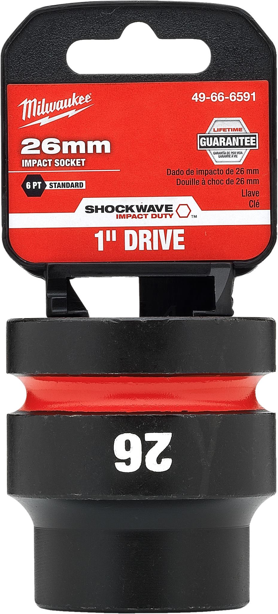 Milwaukee Shockwave Impact Duty Socket 1" Drive 26mm