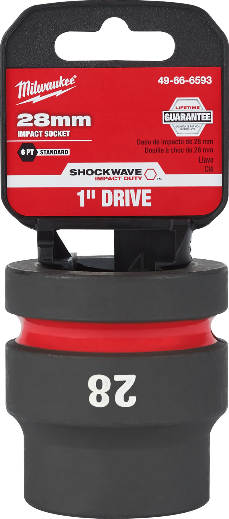 Milwaukee Shockwave Impact Duty Socket 1" Drive 28mm