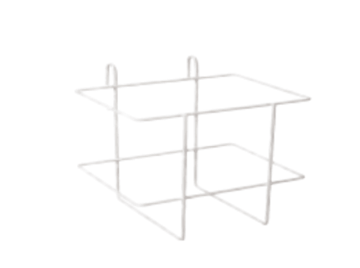 Durable 7.8 litre metal hanger basket for safe sharps disposal in medical settings, ensuring hygiene and compliance.