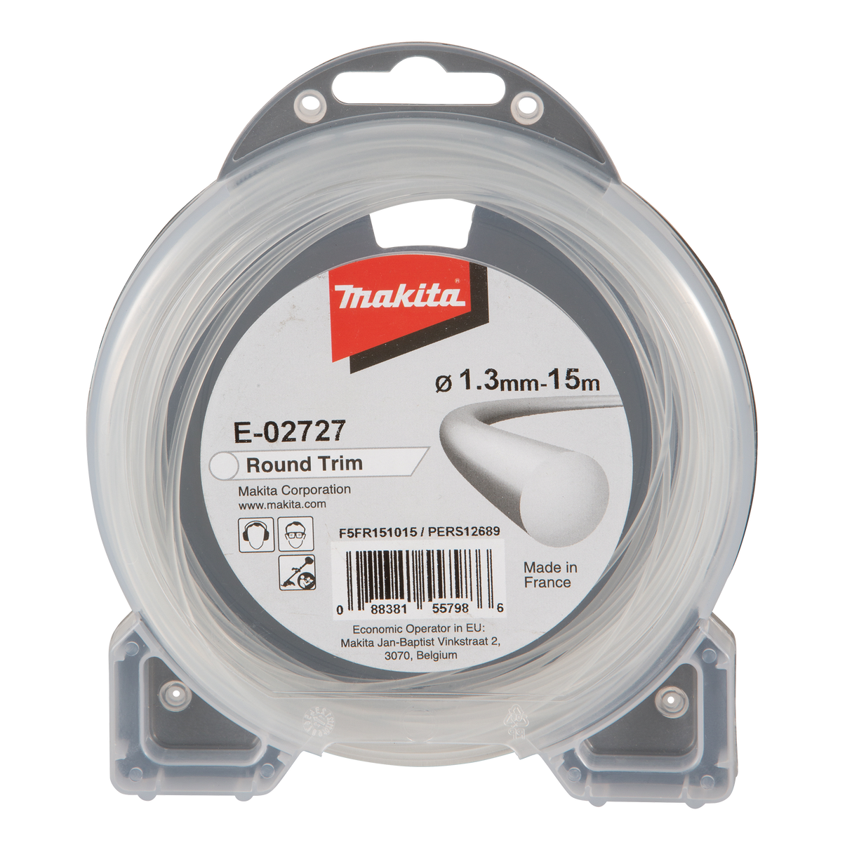 Makita Round Nylon Trimmer Line White 1.3mm x 15m