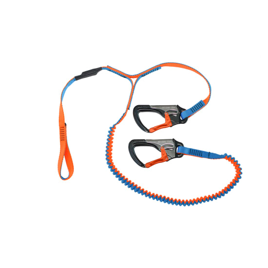 Lightweight 2 Clip 1 Link Safety Line for maritime activities, featuring a dry-coated webbing and overload indicator.
