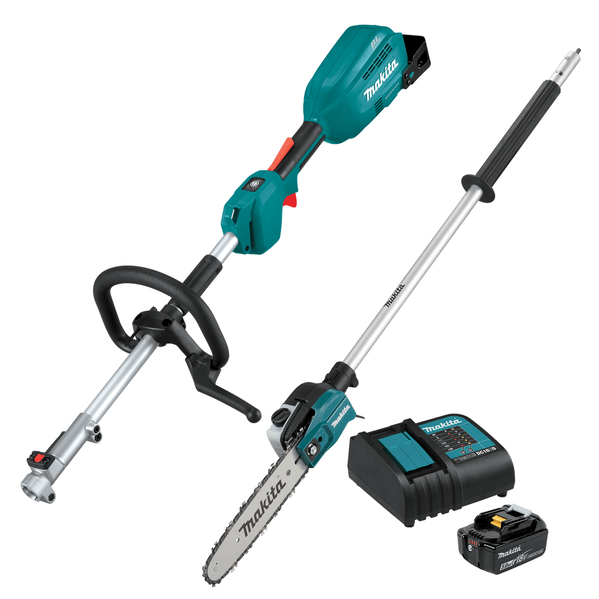 Makita 18V LXT Loop Handle Split Shaft Power Head With Pole Saw Cordless Kit