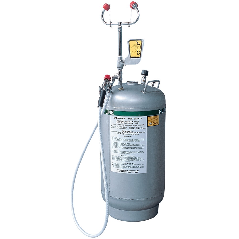 Pressurised Eye Wash - Drench Hose
