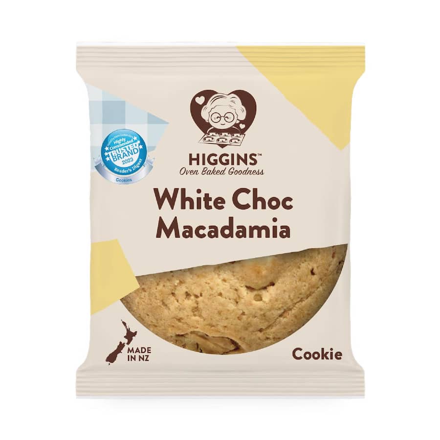 Mrs Higgins Cookies White Chocolate & Macadamia 85g