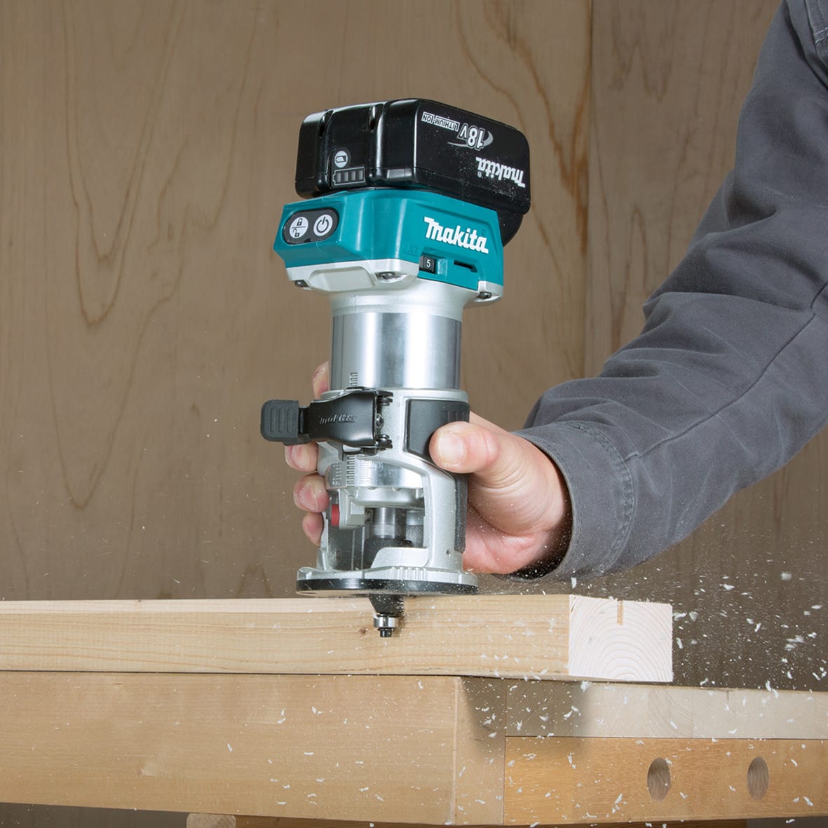 Makita 18V LXT Cordless Laminate Trimmer 1/4" (Skin Only)
