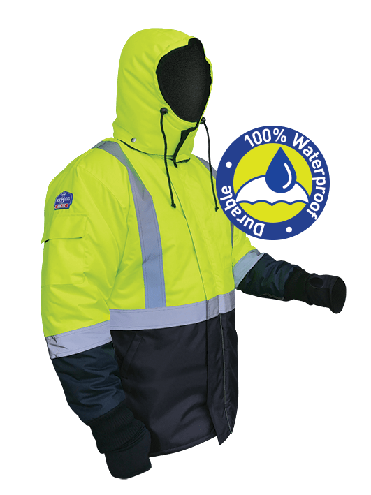 Armour Safety, IceKing Freezer Jacket, FGIKYNJ - Yellow/Navy - 56X