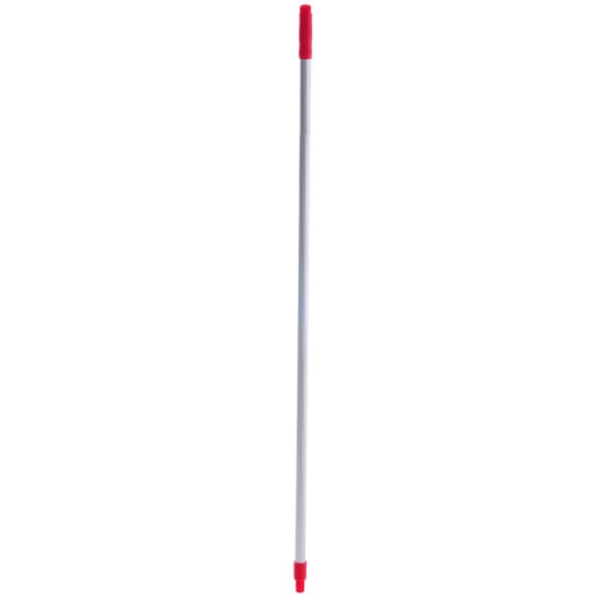 Filta Mop Handle 150cm in red, durable aluminum with ergonomic grip, designed for efficient cleaning and easy storage.