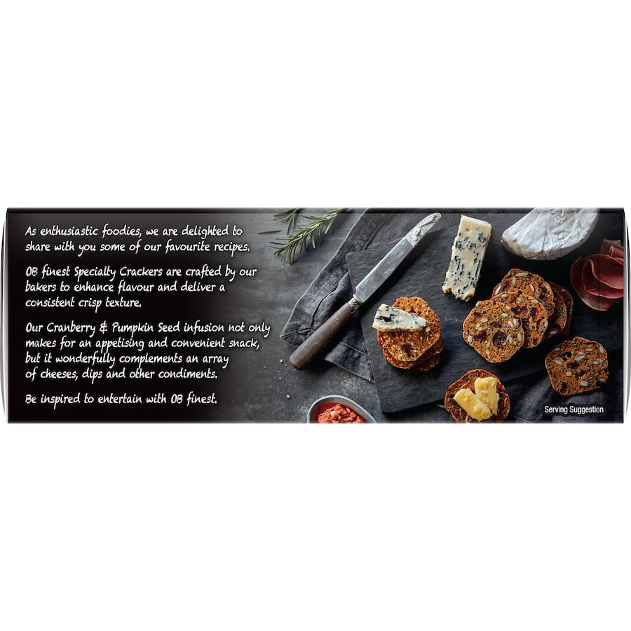 Ob Finest Specialty Crackers Apricot & Macadamia 150g