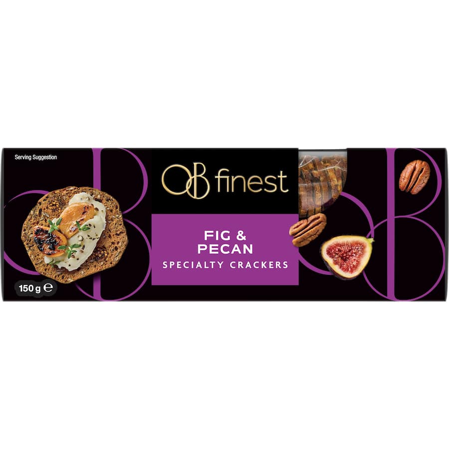 Ob Finest Crackers Fig & Pecan 150g