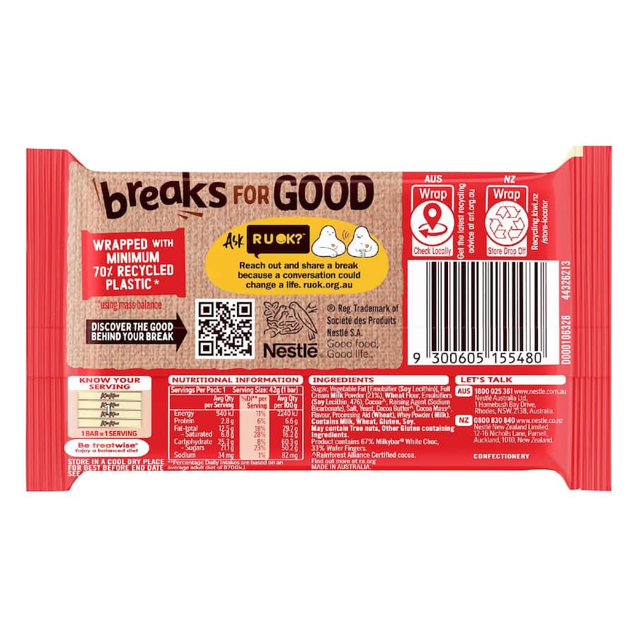 Nestlé Kit Kat Chocolate Bar Milkybar 42g
