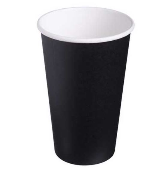 Harveys Hot Paper Cup Double Wall Black 16oz 25 (Pack)