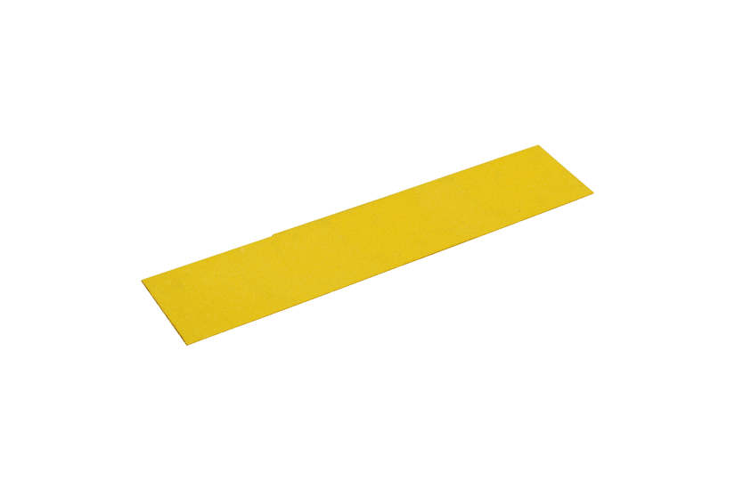 Fibreglass floor grit panel in yellow, measuring 200 x 900mm, provides non-slip traction for enhanced safety in various environments.