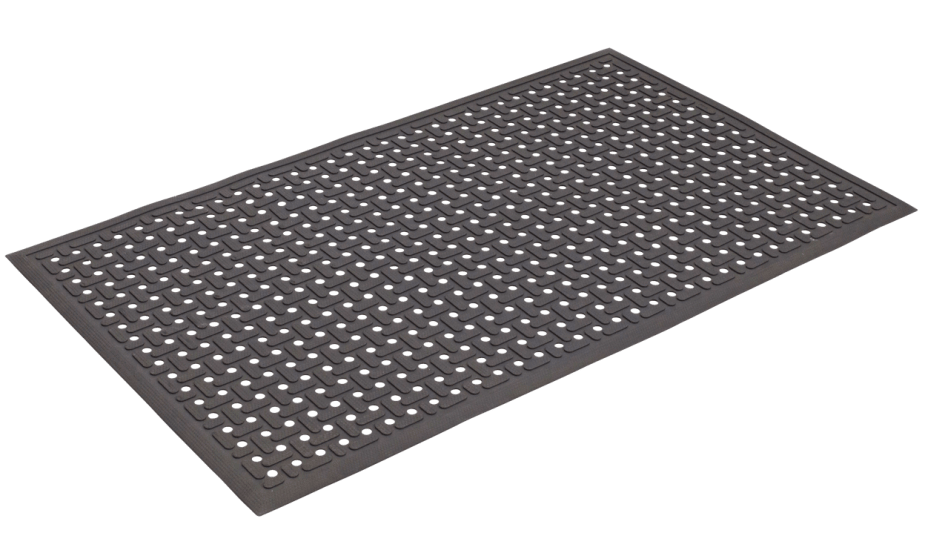 Kleen Thru Plus Mat, 1430 x 850 mm, anti-slip nitrile rubber mat for safety, hygiene, and comfort in kitchens and wet areas.