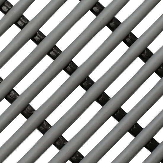Aqua Tube Matting in grey, 900mm wide, designed for wet areas with excellent drainage and anti-fatigue properties.