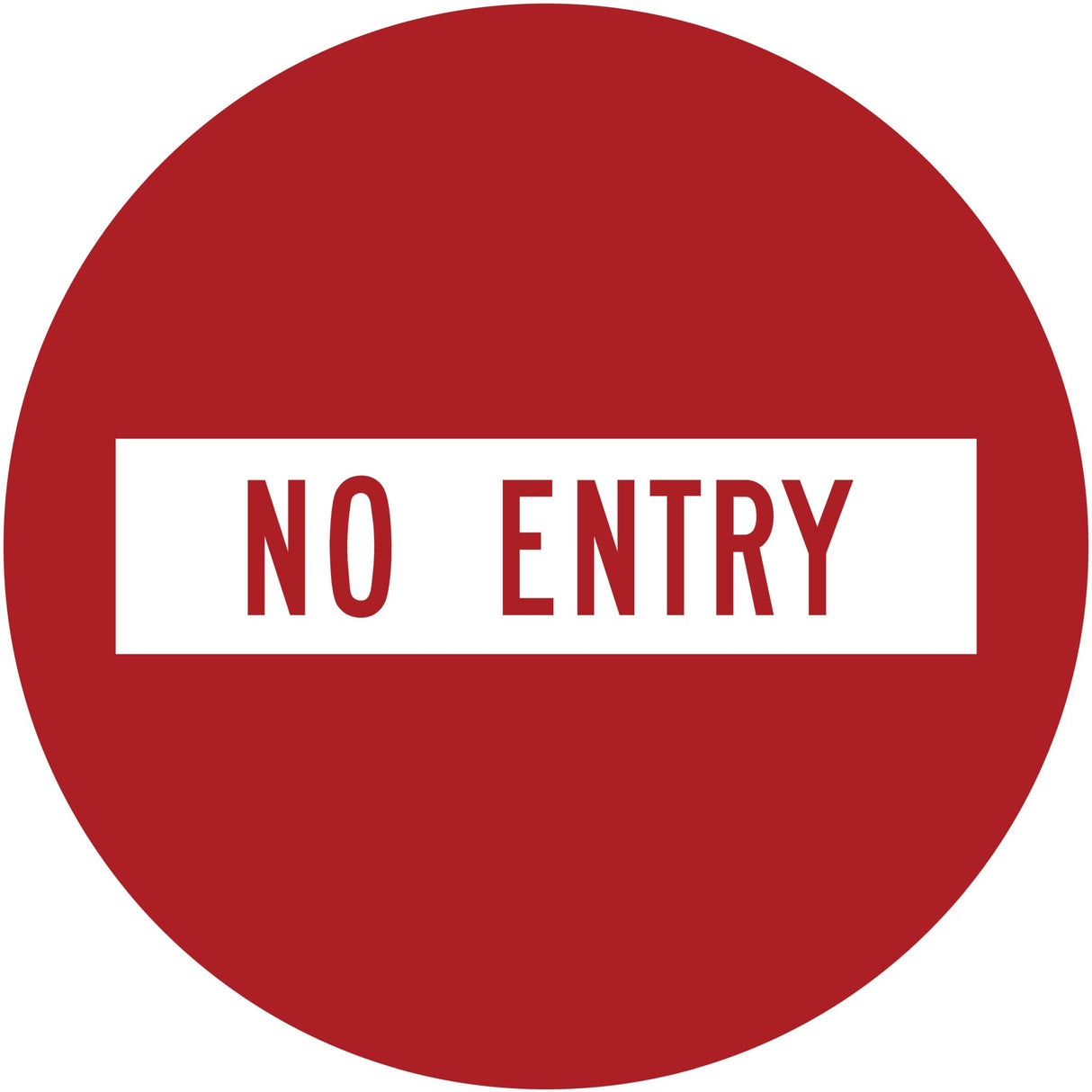 General Info Sign | Red No Entry 750mm Diameter (Single Sided)