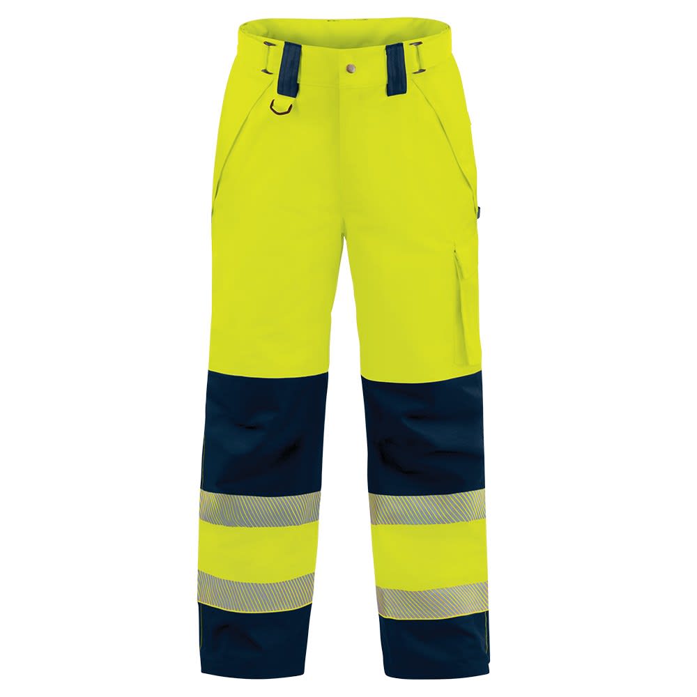 Bison, Extreme Hi Vis Taped Over Trouser, 14005 - Yellow/Navy (Size: XS)