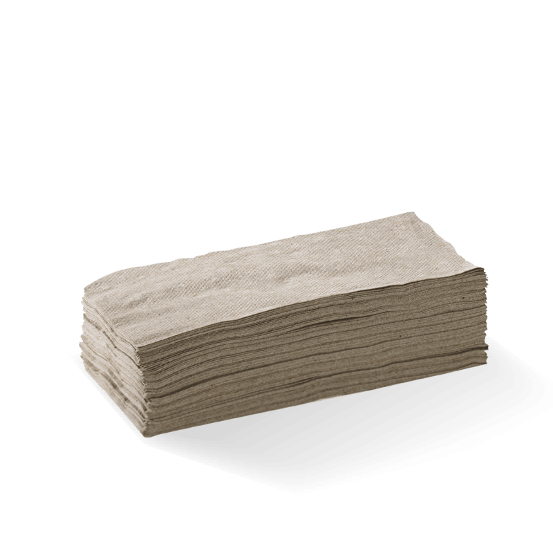 BioPak 1Ply 1/8 Fold Natural Lunch Napkin 3000 (Carton)